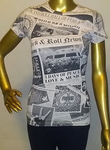 Rock N Roll Woodstock Hippie Bohemian Festival Tee